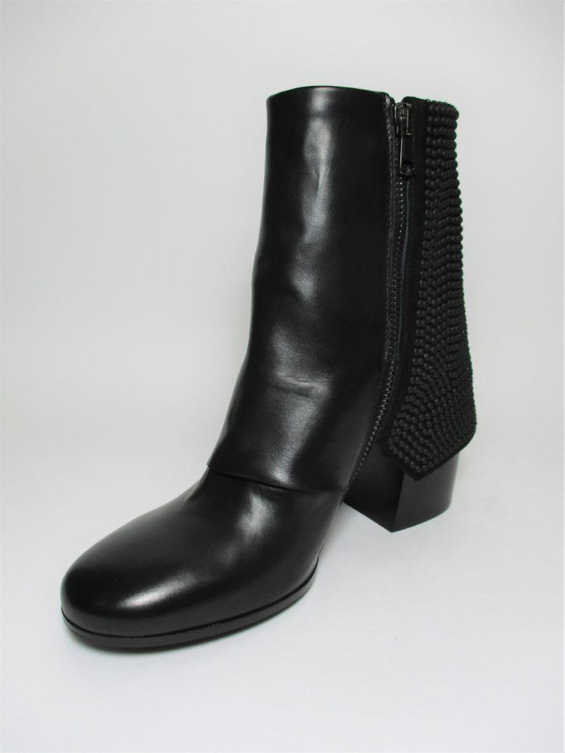 TRONCHETTO PELLE DONNA FRU.IT 5844 NERO