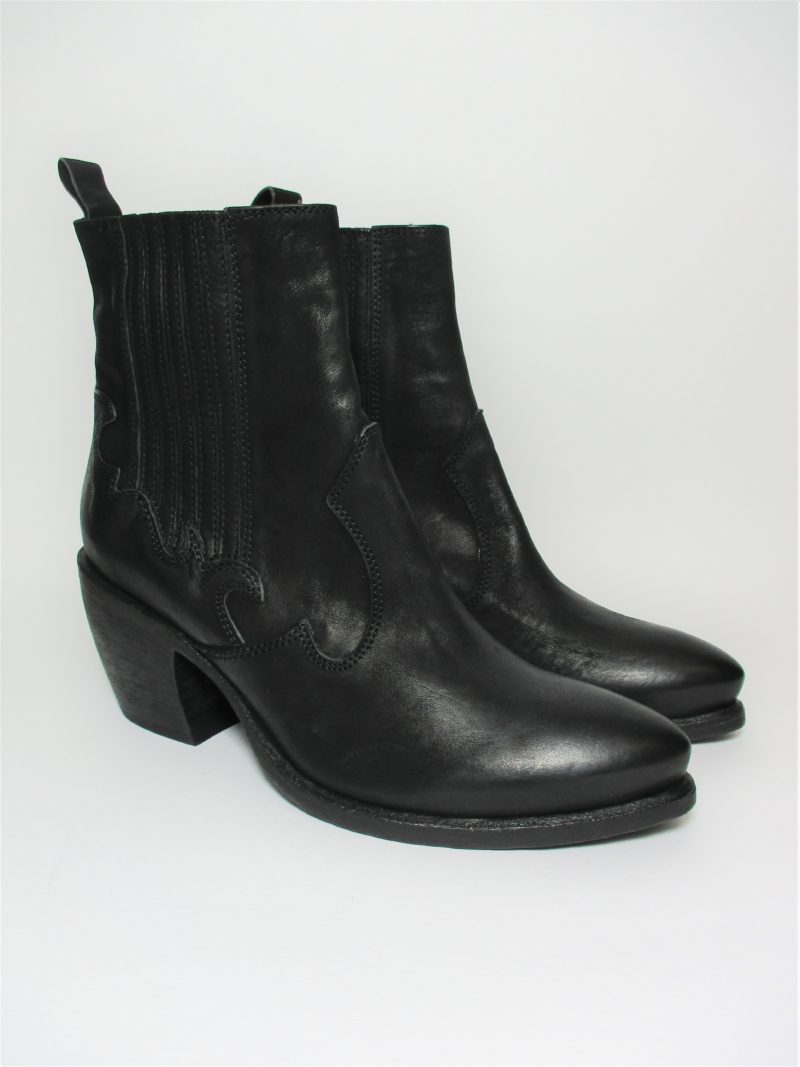 TRONCHETTO PELLE DONNA FRU.IT 5863 NERO