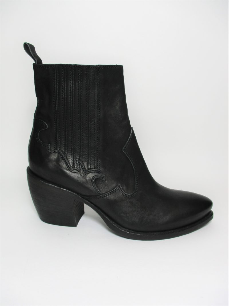 TRONCHETTO PELLE DONNA FRU.IT 5863 NERO