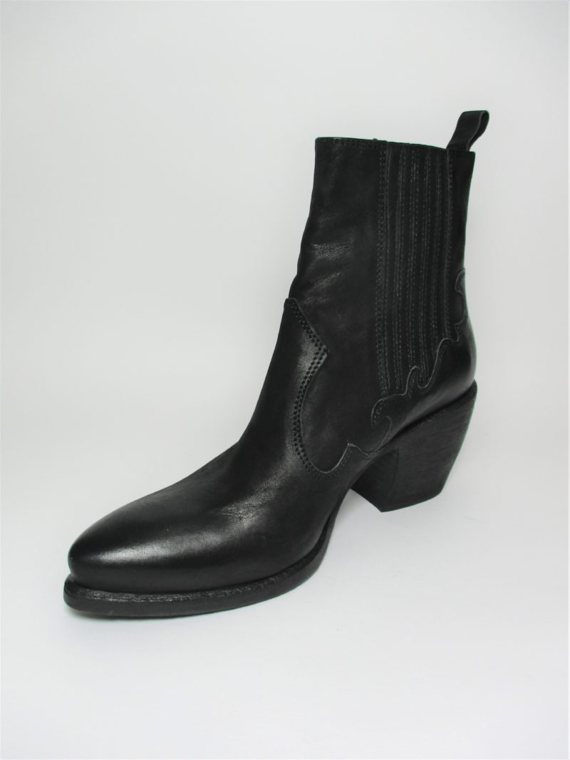 TRONCHETTO PELLE DONNA FRU.IT 5863 NERO