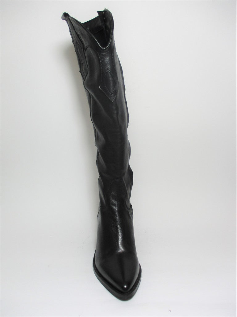 STIVALE TEXANO PELLE DONNA VALERY 832 NERO