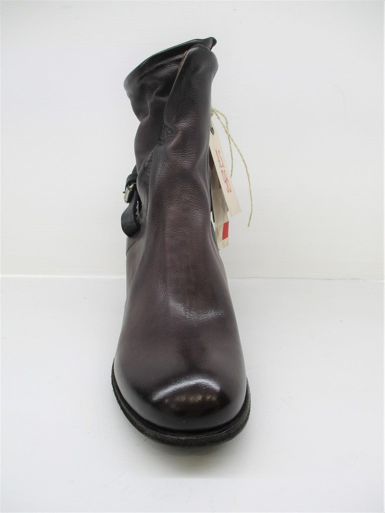 Tronchetto pelle donna As98 597221 bordeaux