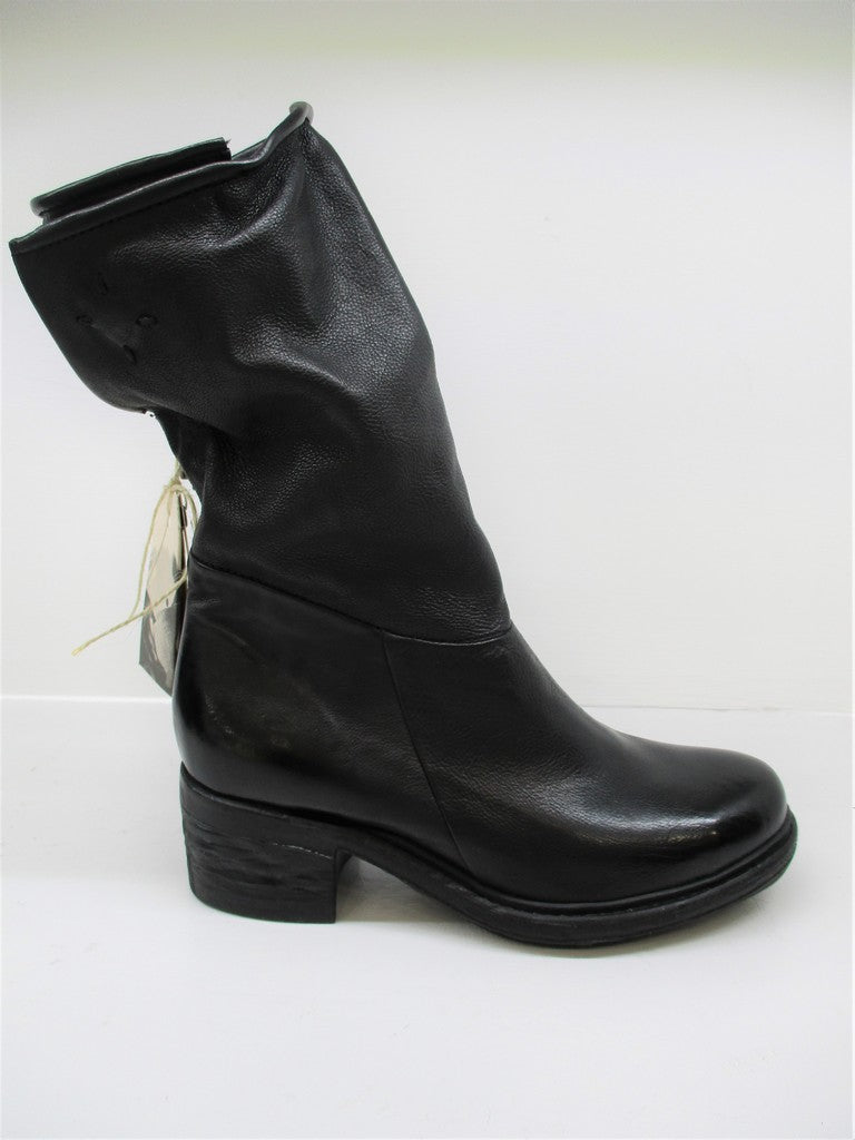 Stivale pelle donna As98 261346 nero