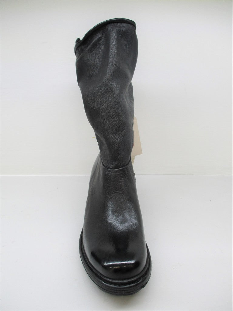 Stivale pelle donna As98 261346 nero