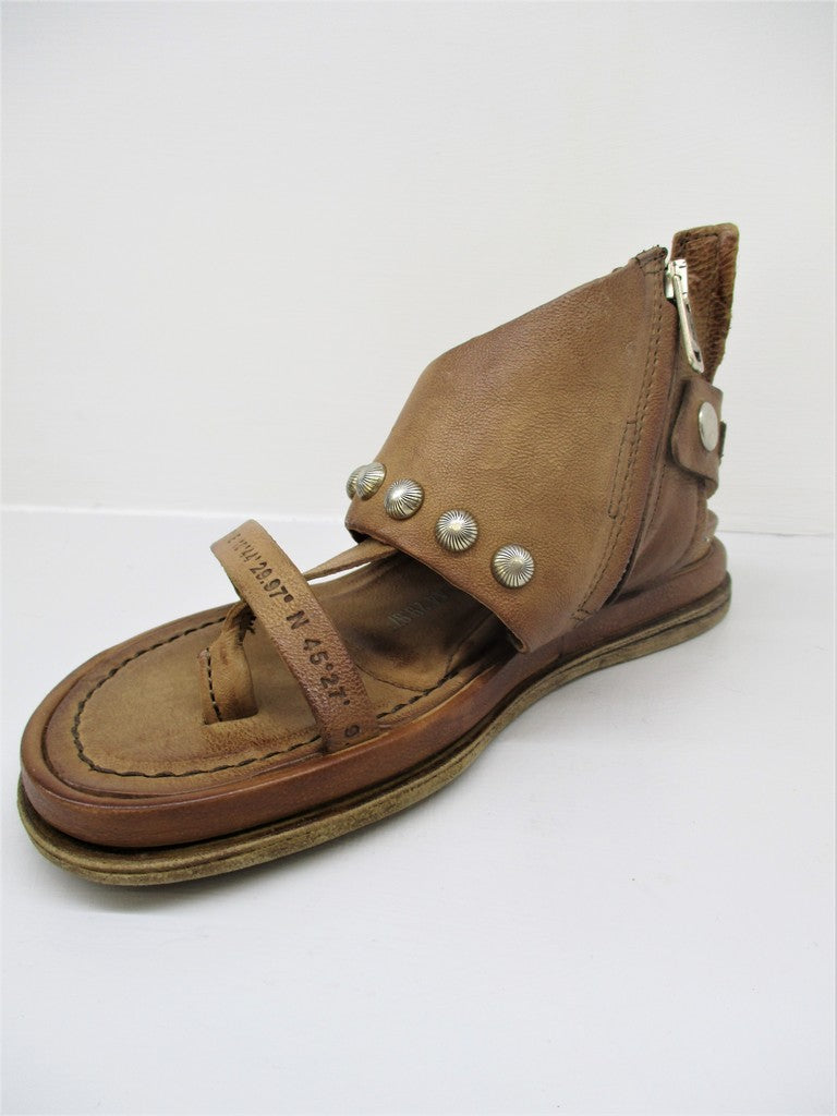 SANDALO PELLE DONNA AS98 699024 CUOIO