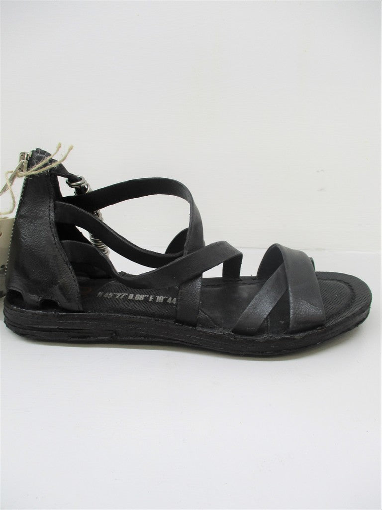 SANDALO PELLE DONNA AS98 A16002 NERO
