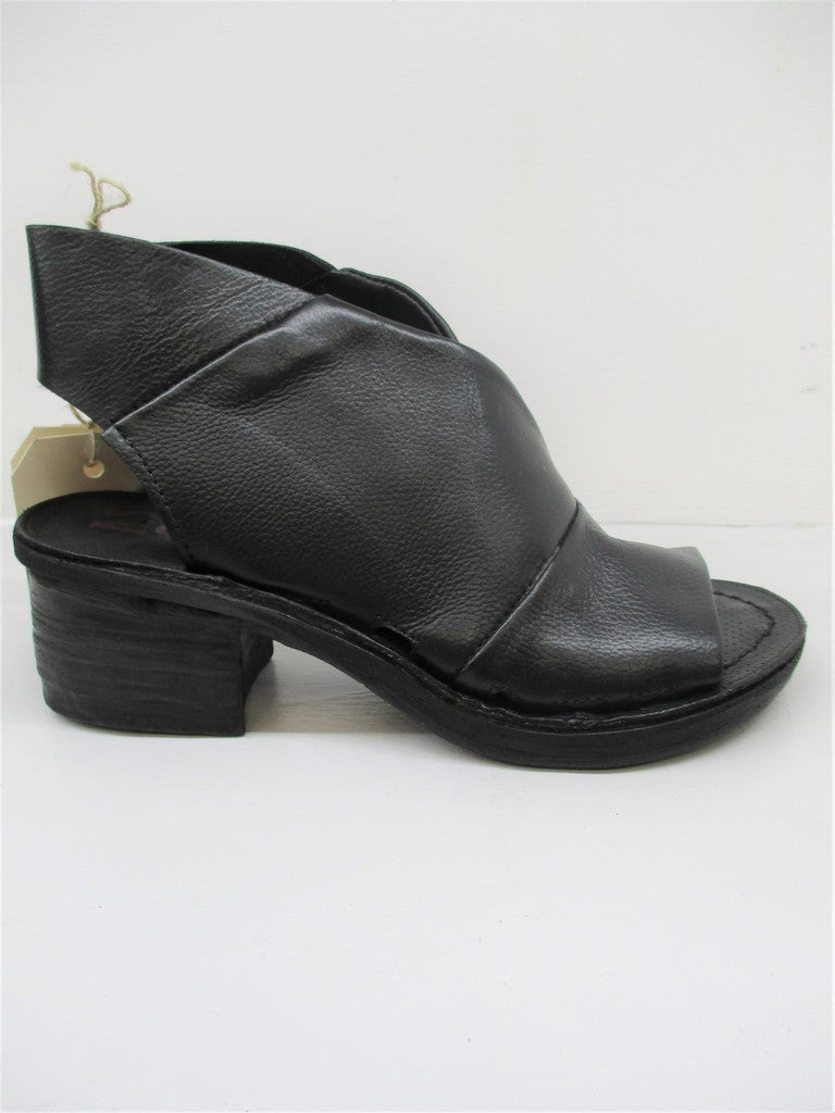 SANDALO PELLE DONNA AS98 690018 NERO