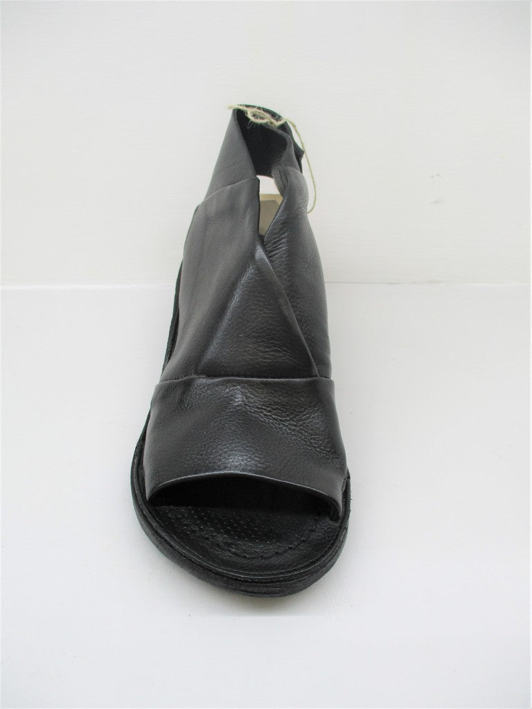 SANDALO PELLE DONNA AS98 690018 NERO