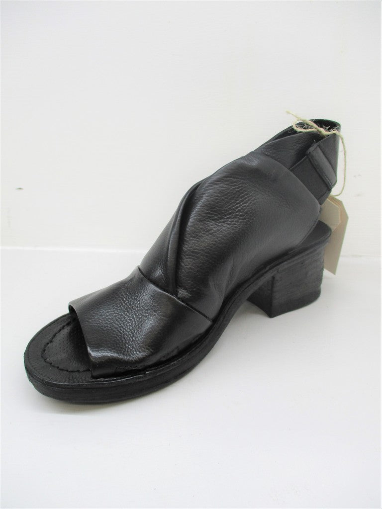 SANDALO PELLE DONNA AS98 690018 NERO