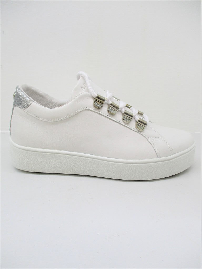 SNEAKER PELLE DONNA APEPAZZA SALLY BIANCO