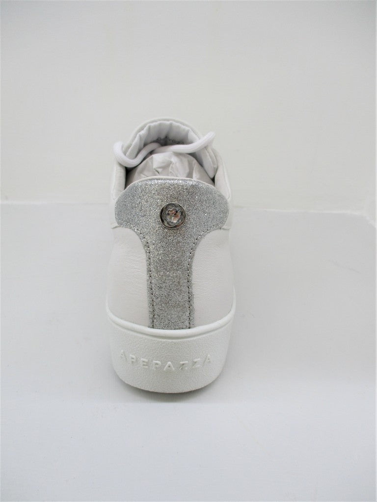 SNEAKER PELLE DONNA APEPAZZA SALLY BIANCO