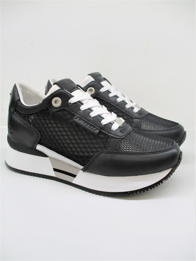 SNEAKER IN PELLE DONNA APEPAZZA ROSE NERO