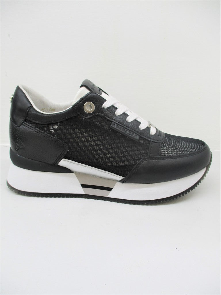 SNEAKER IN PELLE DONNA APEPAZZA ROSE NERO