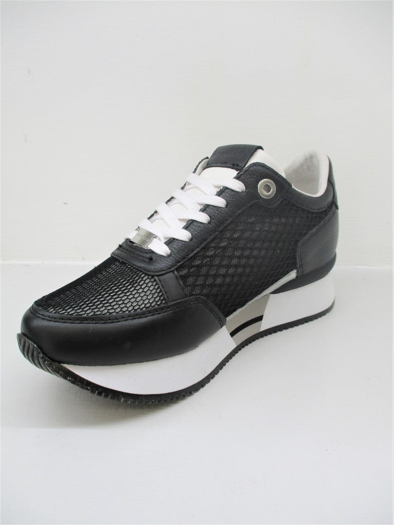 SNEAKER IN PELLE DONNA APEPAZZA ROSE NERO