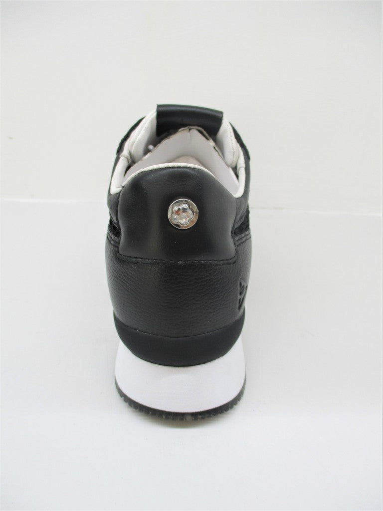 SNEAKER IN PELLE DONNA APEPAZZA ROSE NERO