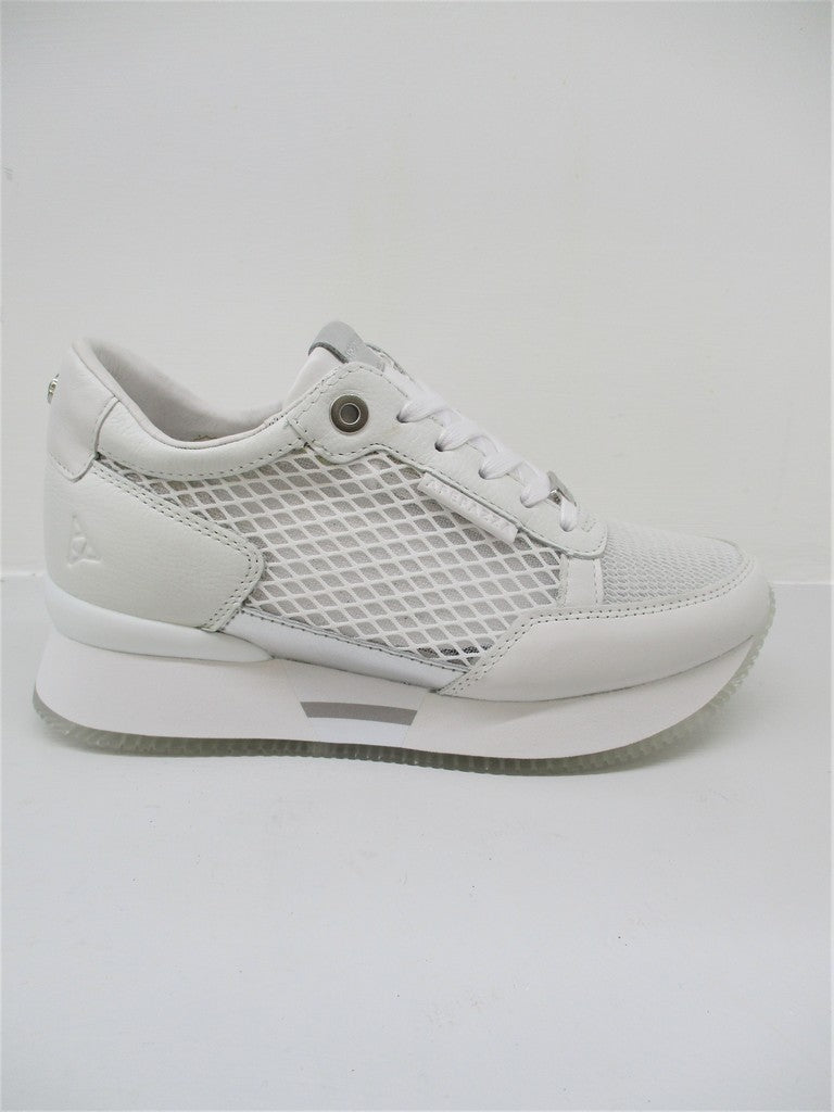 SNEAKER IN PELLE DONNA APEPAZZA ROSE BIANCO