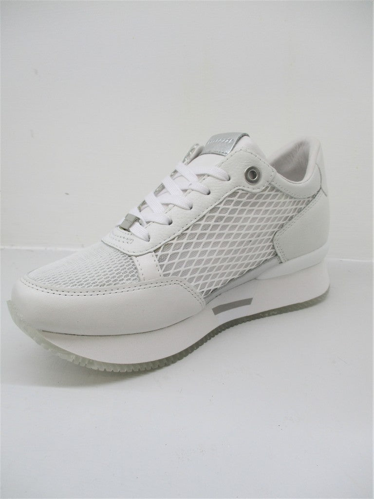 SNEAKER IN PELLE DONNA APEPAZZA ROSE BIANCO