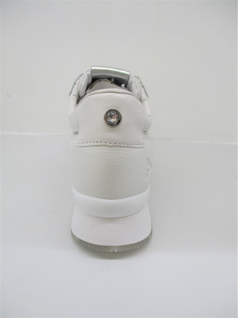 SNEAKER IN PELLE DONNA APEPAZZA ROSE BIANCO