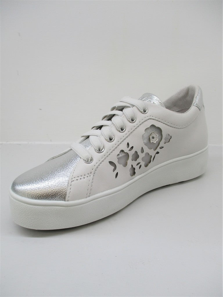SNEAKER PELLE DONNA APEPAZZA SAMI BIANCO
