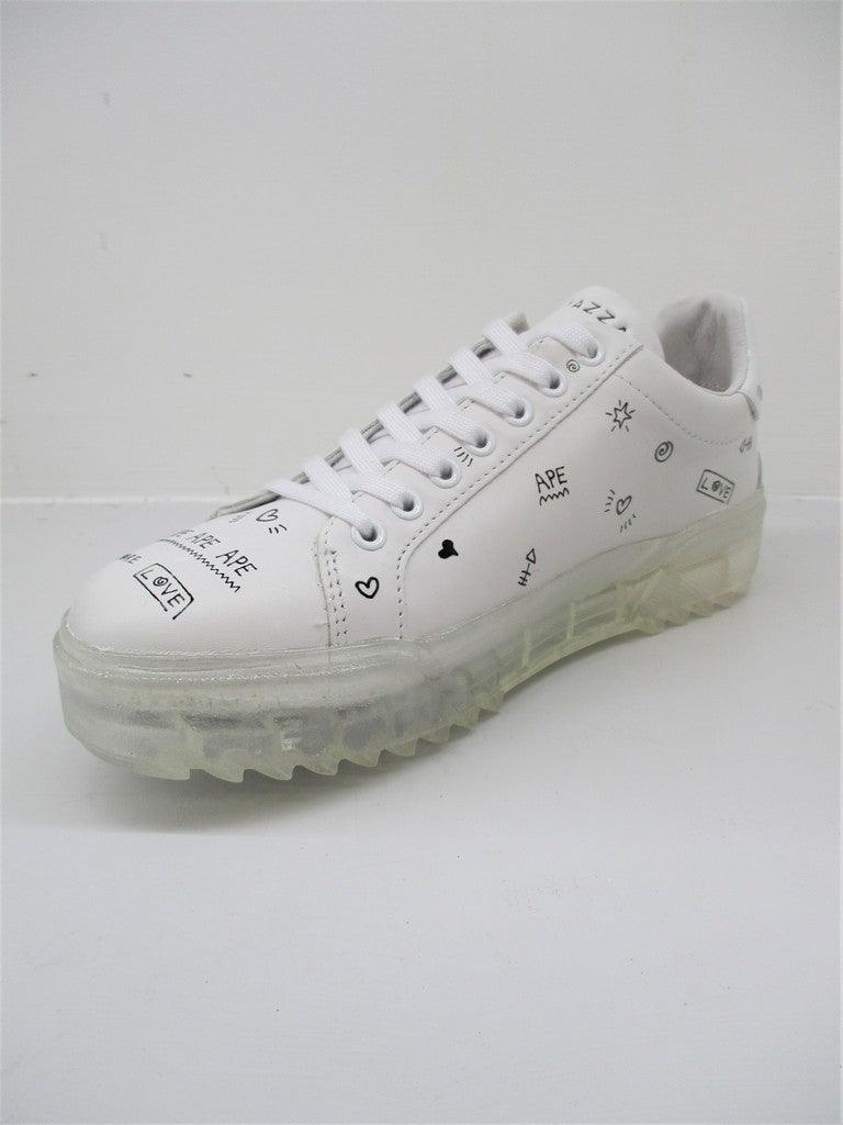 SNEAKER IN PELLE DONNA APEPAZZA HALMA BIANCA