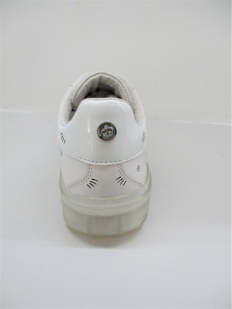 SNEAKER IN PELLE DONNA APEPAZZA HALMA BIANCA