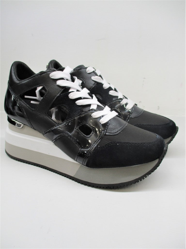 SNEAKER PELLE DONNA APEPAZZA HEATHER NERO