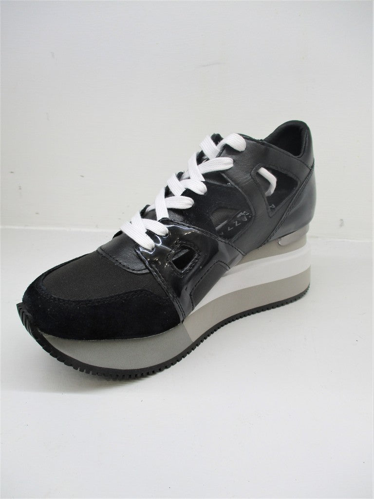 SNEAKER PELLE DONNA APEPAZZA HEATHER NERO