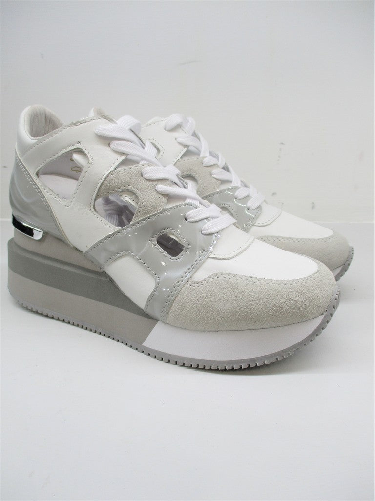 SNEAKER PELLE DONNA APEPAZZA HEATHER BIANCO