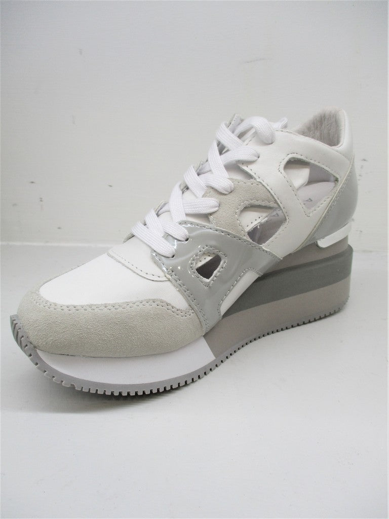 SNEAKER PELLE DONNA APEPAZZA HEATHER BIANCO