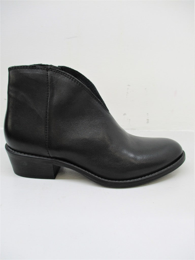TRONCHETTO TEXANO PELLE DONNA KEB 305 NERO