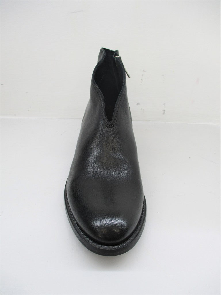 TRONCHETTO TEXANO PELLE DONNA KEB 305 NERO