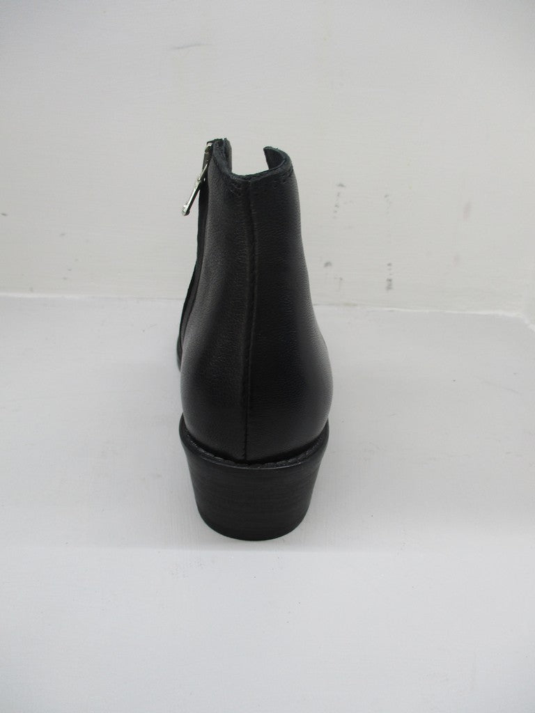 TRONCHETTO TEXANO PELLE DONNA KEB 305 NERO