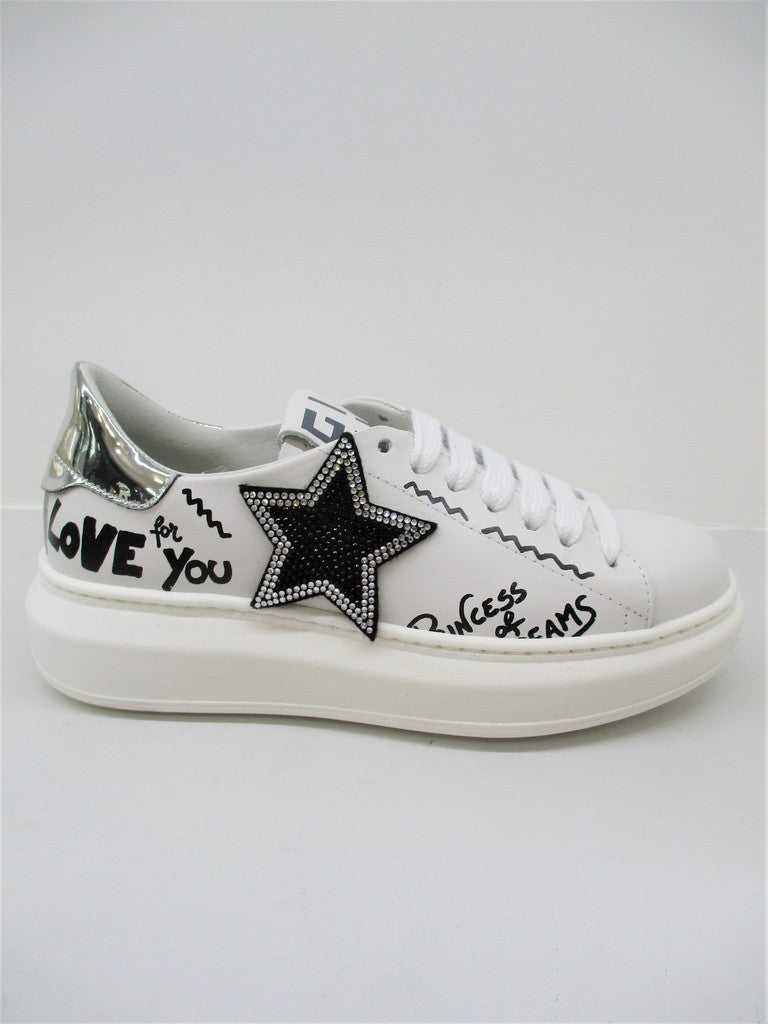 Sneaker pelle donna GIO+ G409A bianca