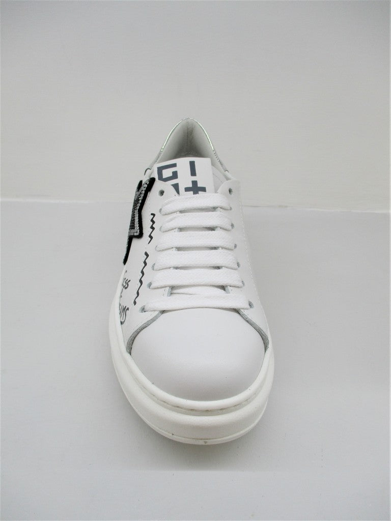 Sneaker pelle donna GIO+ G409A bianca