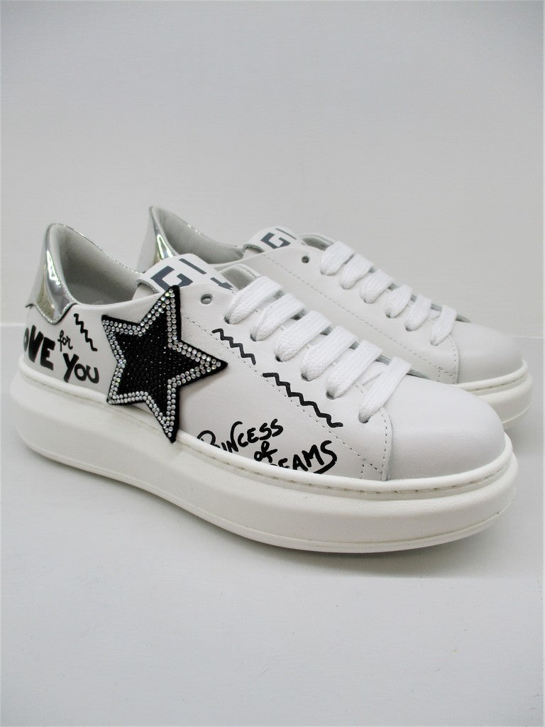 Sneaker pelle donna GIO+ G409A bianca