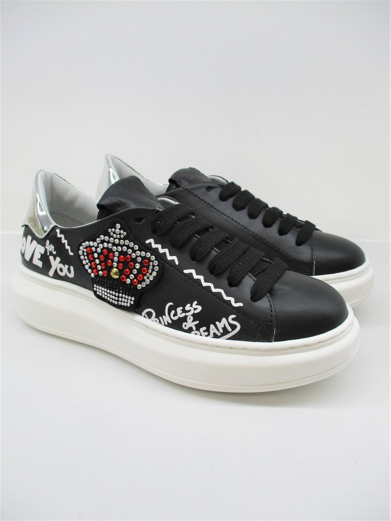 Sneaker pelle donna GIO+ G3010 nera