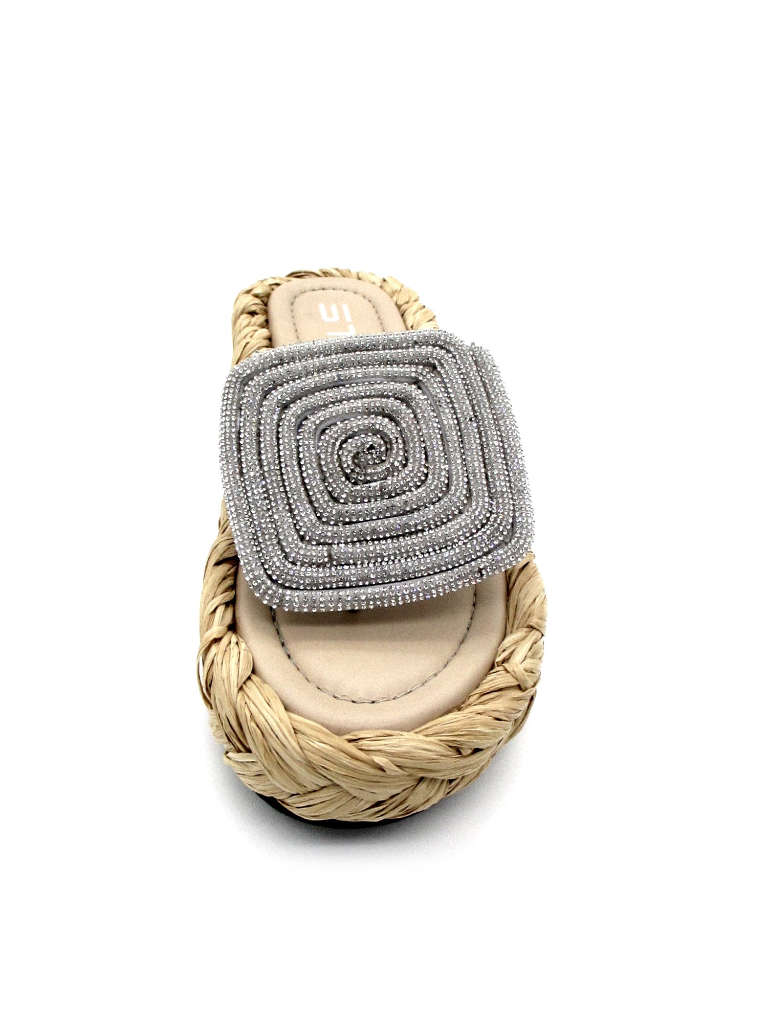 Ciabatta donna raffia Strategia Silver - S54 -