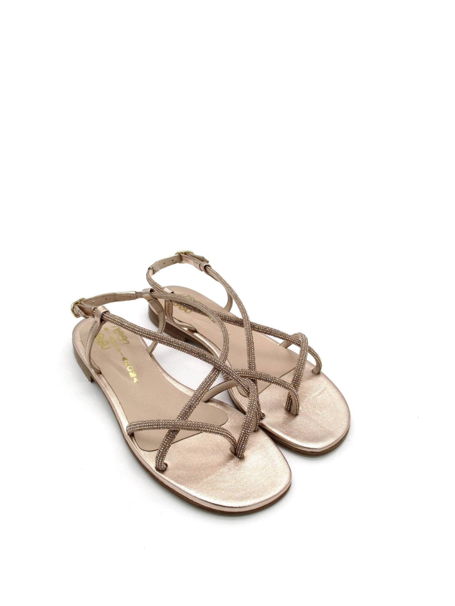 Sandalo donna SIANO VIA ROMA Laminato Rame - 032 -