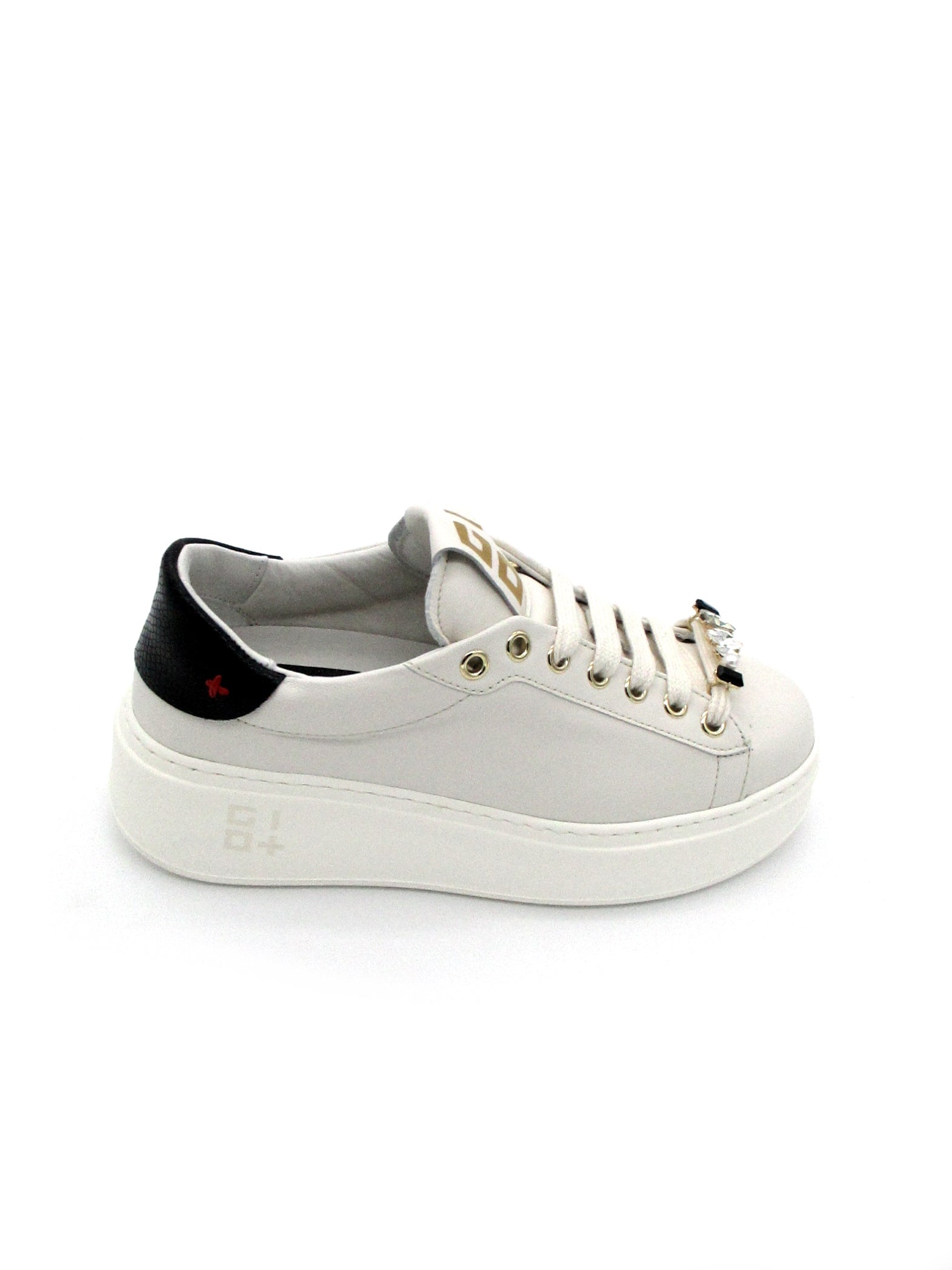 Sneaker pelle donna GIO+ PIA 54 combi Cuore Latte