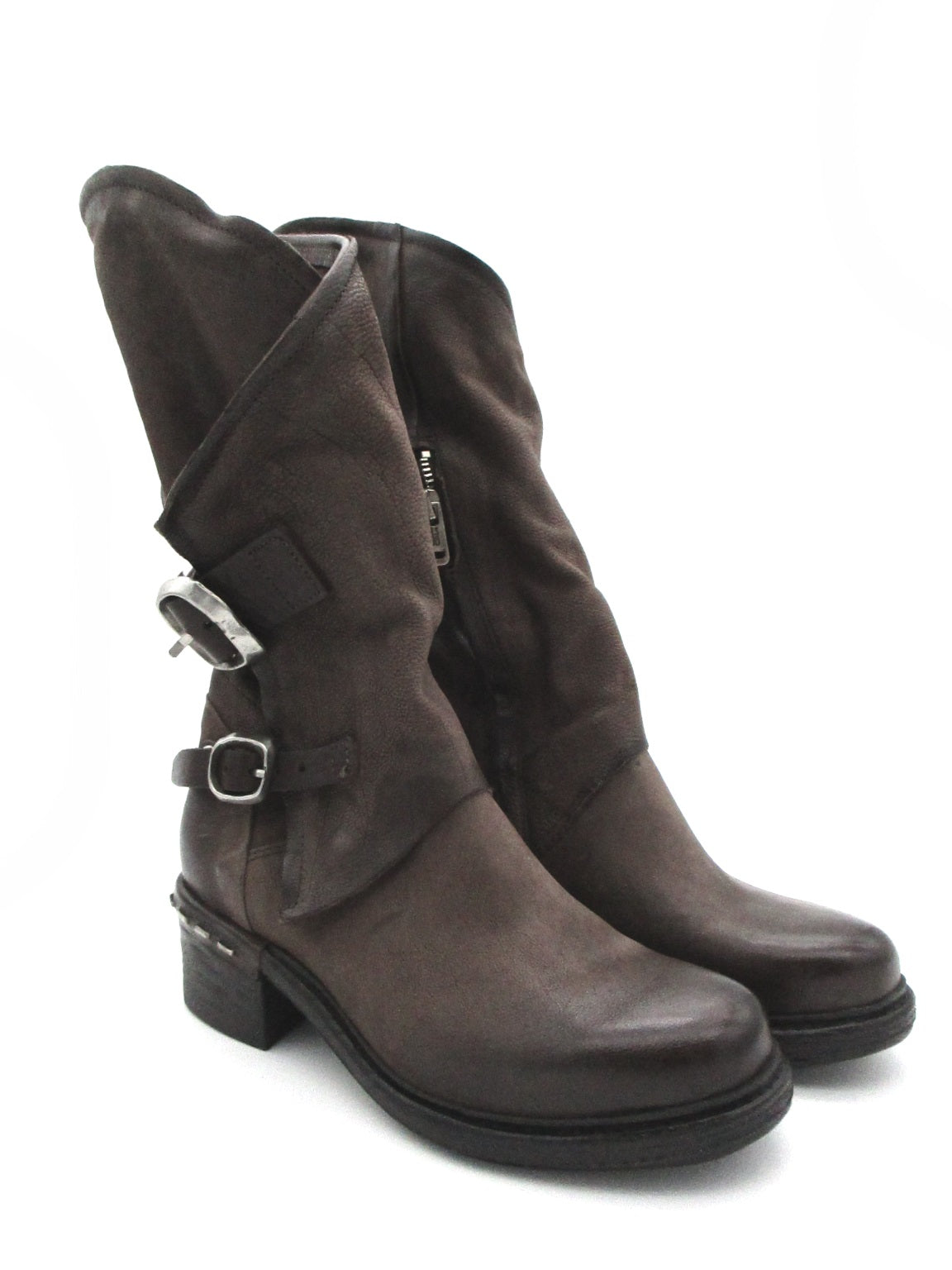 Stivale pelle donna AS98 A52308 Fondente