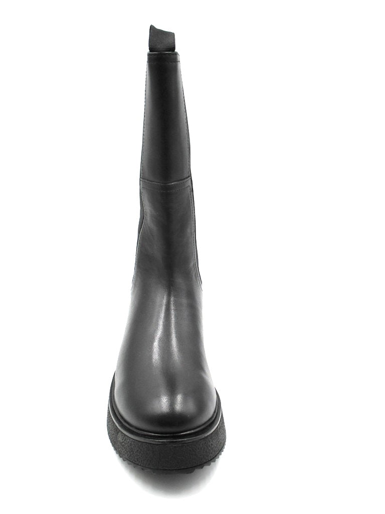 <tc>Zuri ankle boot leather woman Apepazza black</tc>