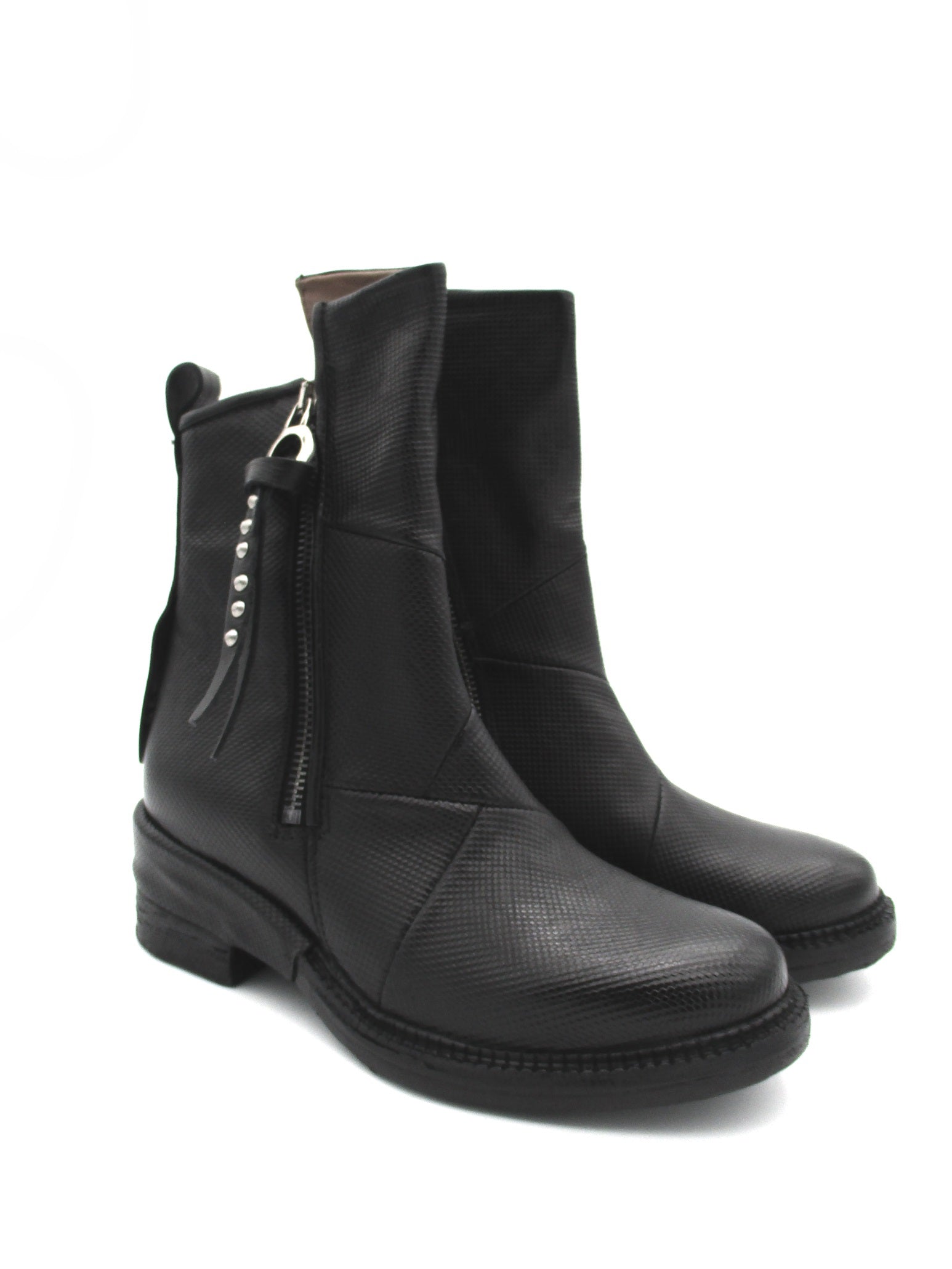 Stivaletto pelle donna AS98 A23210 Nero