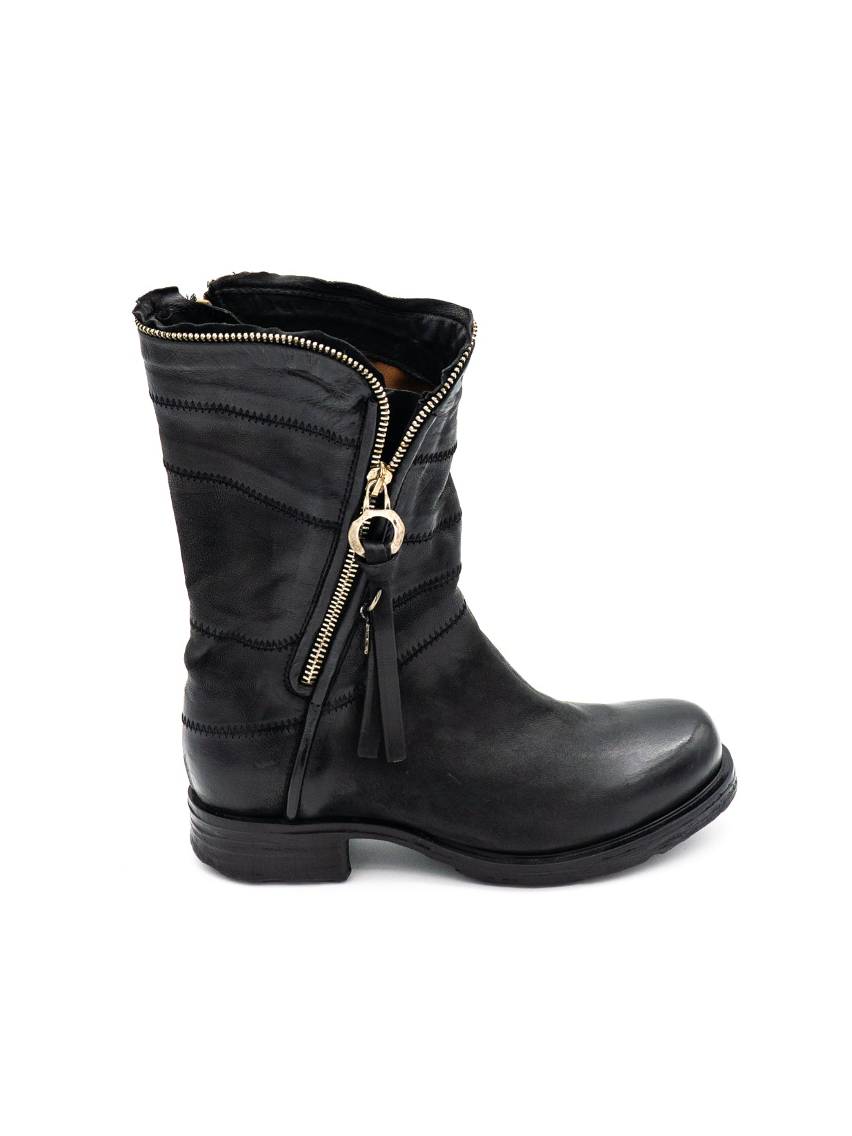 Stivaletto pelle donna AS98 A50214 Nero