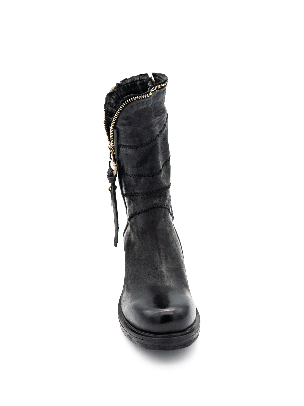 Stivaletto pelle donna AS98 A50214 Nero