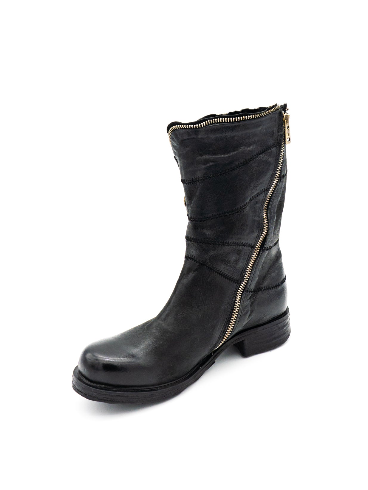 Stivaletto pelle donna AS98 A50214 Nero