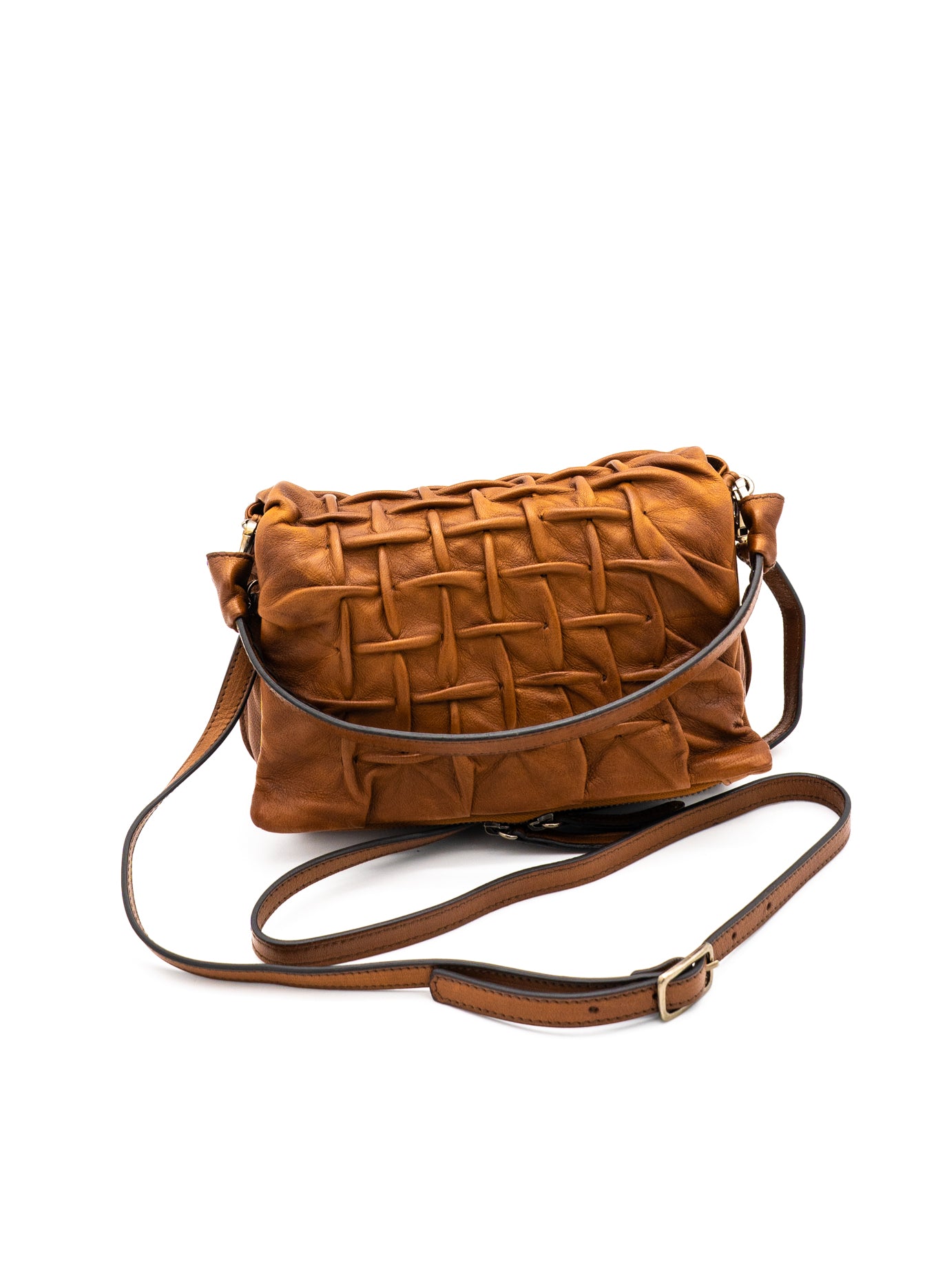 Borsa donna in pelle Reptile's House's Olivia cuoio scuro