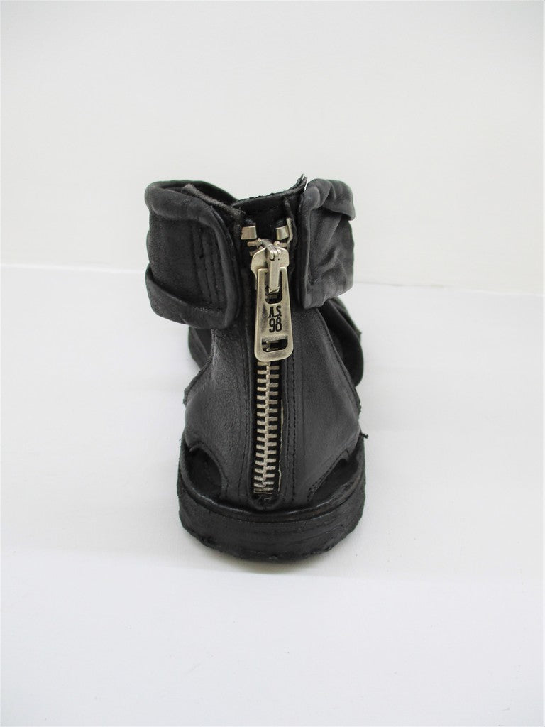 Sandalo pelle donna AS98 534092 nero