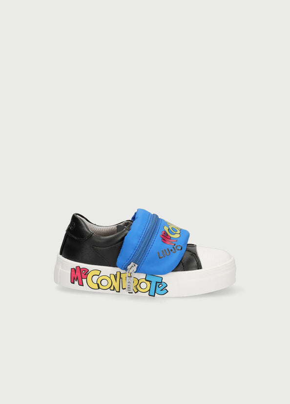 Sneaker pelle bambino ME CONTRO TE LIU JO nero/blu ALICIA5