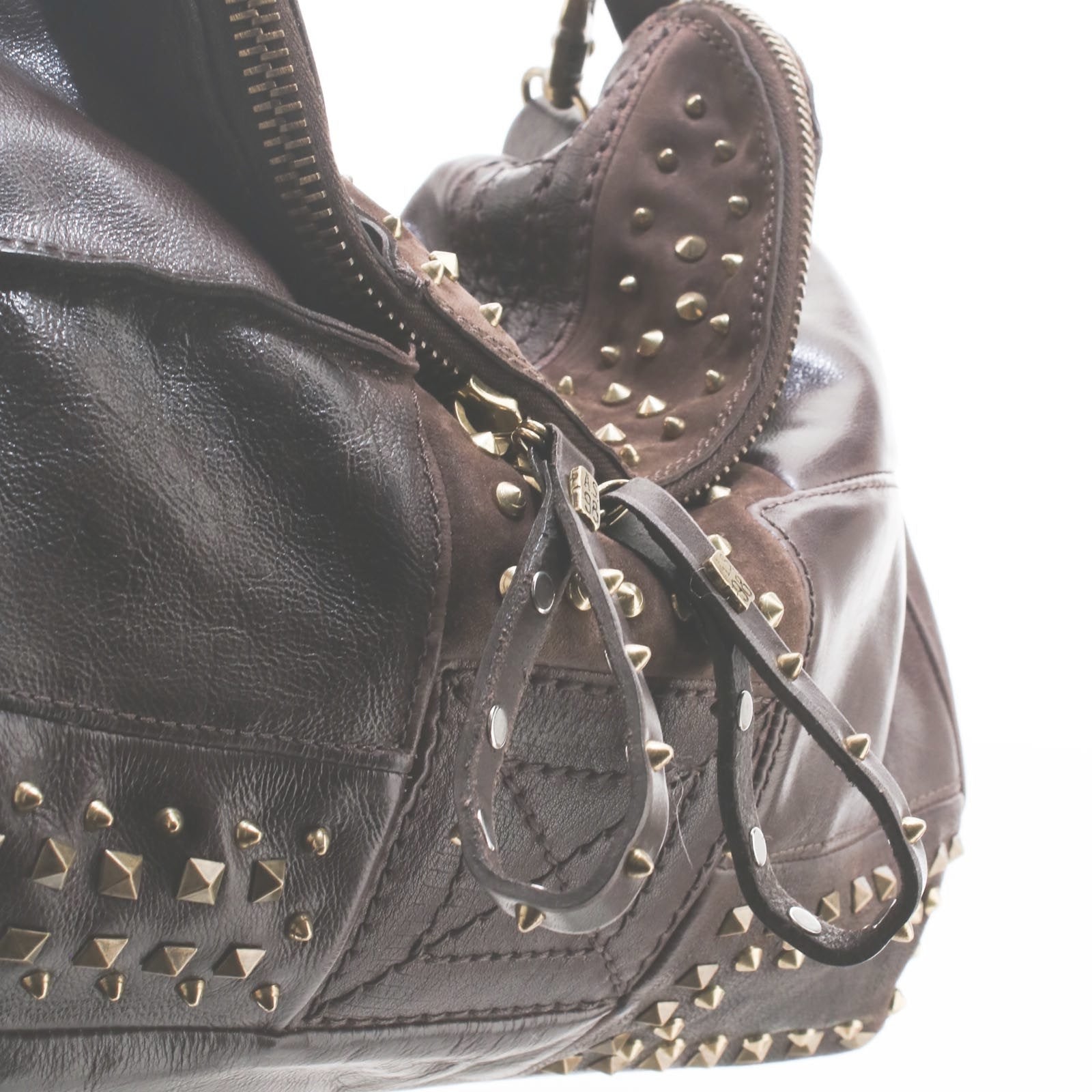 Borsa in pelle donna AS98 Ebano -200771-