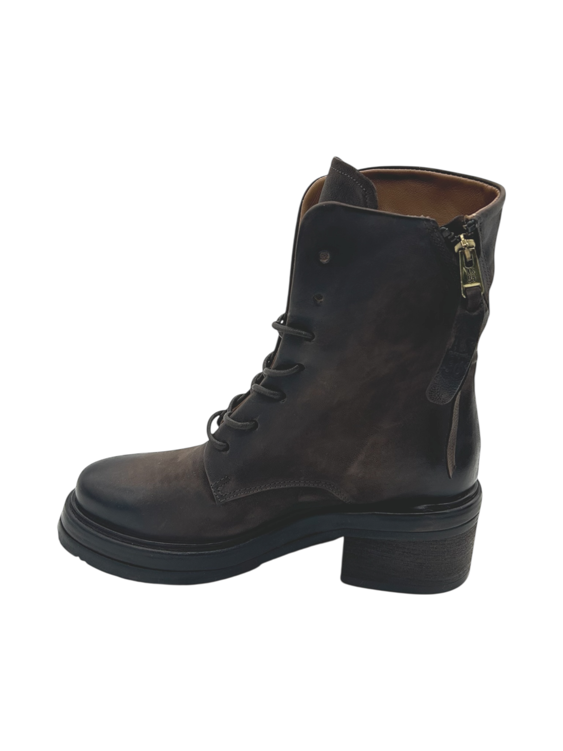 Anfibio pelle donna AS98 Ebano - A89229 -